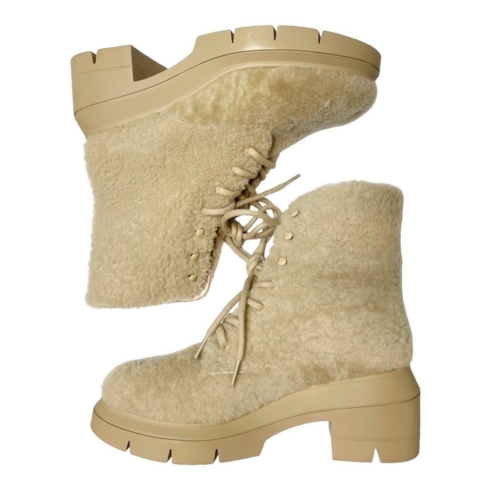 Stuart Weitzman Nib Nisha Chill Shearling Booties… - image 4